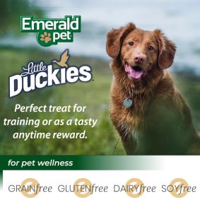 Emerald Pet Little Duckies Dog Treats with Duck and Blueberry