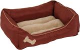 Petmate Plush Rectangular Bone Lounger Assorted Colors