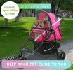 Petique Revolutionary Pet Stroller for Dogs and Cats Supernova Pink