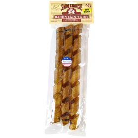 Smokehouse Bacon Skin Twists Large (size: 3 count)