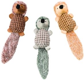 Spot Long Tail Hedgehog Plush Dog Toy (size: 1 count)