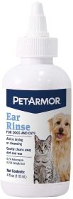 PetArmor Ear Rinse for Dogs and Cats (size: 4 oz)