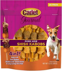 Cadet Gourmet Pork Hide Shish Kabobs (size: 18 count)