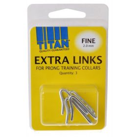 Titan Extra Links for Prong Training Collars (size: 2 mm - 3 count)