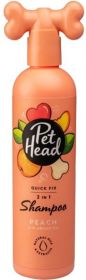 Pet Head Quick Fix 2 in 1 Shampoo for Dogs Peach with Argan Oil (size: 16 oz)