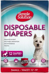 Simple Solution Disposable Diapers (size: Small - 12 count)