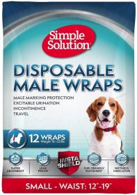 Simple Solution Disposable Male Wraps Small (size: 12 count)