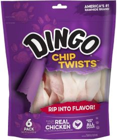 Dingo Chip Twists with Real Chicken (size: 6 count)