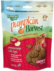 Emerald Pet Pumpkin Harvest Oven Baked Dog Treats with Apple (size: 6 oz)