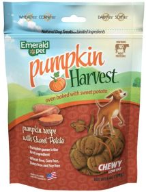 Emerald Pet Pumpkin Harvest Oven Baked Dog Treats with Sweet Potato (size: 6 oz)