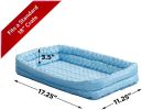 MidWest Double Bolster Pet Bed Blue