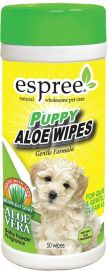 Espree Puppy Aloe Wipes Gental Formula Baby Powder Fragrance (size: 50 count)