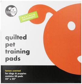 Lola Bean Quilted Pet Training Pads Lemon Scent Large (size: 50 count)