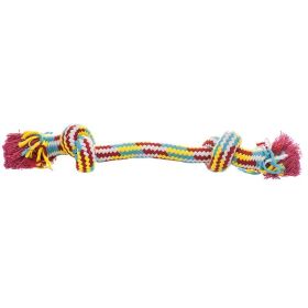 Mammoth Pet Flossy Chews Braidys 2 Knot Rope Bone (size: Small - 1 count)