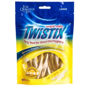 Twistix Yogurt Banana Flavor Large Dog Treats (size: 5.5 oz)