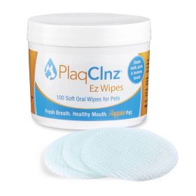 PlaqClnz EZ Oral Health Wipes for Dogs (size: 100 count)