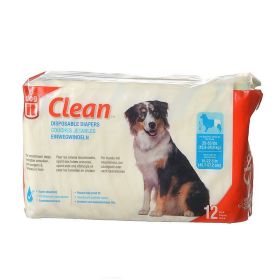 DogIt Clean Disposable Diapers for Dogs Large (size: 12 count)