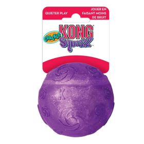 KONG Squeezz Crackle Ball Dog Toy Assorted Colors (size: Medium - 1 count)