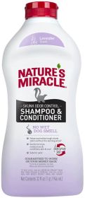 Natures Miracle Skunk Odor Control Shampoo and Conditioner Lavender Scent (size: 32 oz)