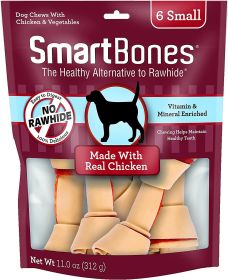 SmartBones Rawhide Free Chicken Bones Small (size: 6 count)