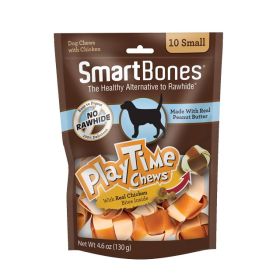 SmartBones PlayTime Chews with Peanut Butter Small (size: 10 count)