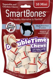 SmartBones DoubleTime Chews with Chicken Mini (size: 16 count)