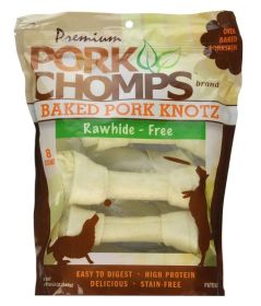 Pork Chomps Baked Pork Knotz Medium (size: 8 count)