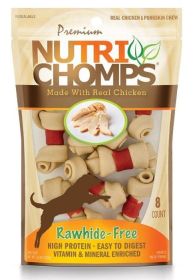 Pork Chomps Premium Nutri Chomps Chicken Wrapped Knots Mini (size: 8 count)