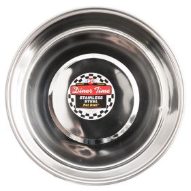 Spot Diner Time Stainless Steel Pet Dish (size: 1 pint - 1 count)