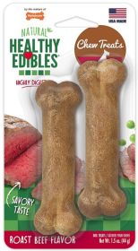 Nylabone Healthy Edibles Chews Roast Beef Petite (size: 2 count)