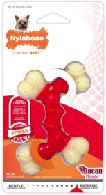 Nylabone Dura Chew Double Bone Bacon Flavor (size: Petite - 1 count)