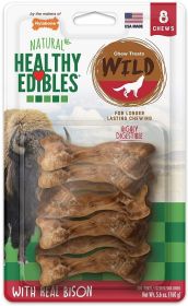 Nylabone Healthy Edibles Natural Wild Bison Chew Treats Small (size: 8 count)