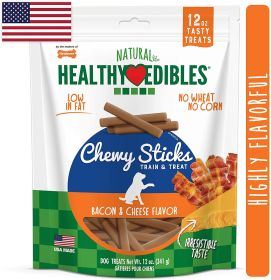 Nylabone Healthy Edibles Natural Chewy Sticks Bacon and Cheese Flavor (size: 12 oz)