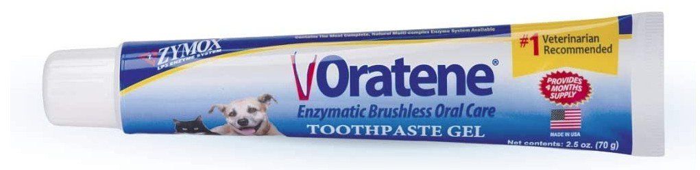 Zymox Oratene Enzymatic Brushless Toothpaste Gel for Dogs and Cats (size: 2.5 oz)